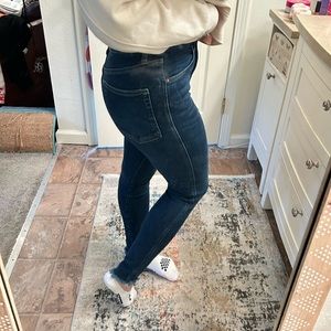 Free people dark denim skinny jeans